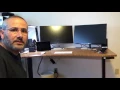 Human Solution UPLIFT Stand Up Desk with 1 Thick Bamboo Top