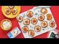 Smoked salmon sweet potato crostini