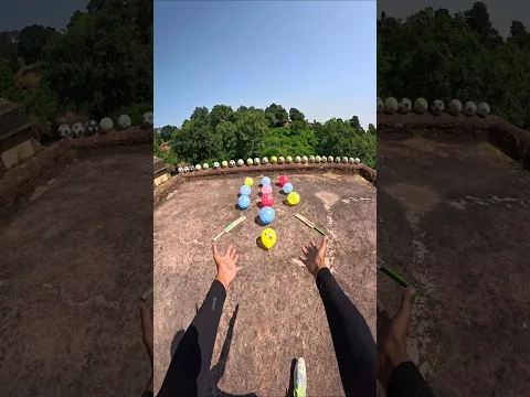 😲Cricketbat vs Footballs gir gyi #shorts #video #parkour #stunt #running #trending #youtubeshorts