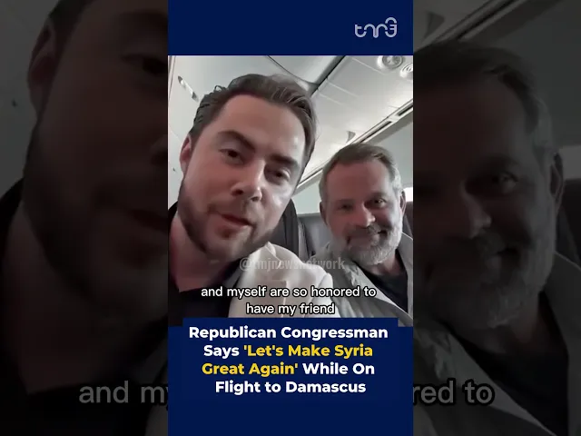 ⁣Republican Congressman Says 'Let's Make Syria Great Again' While On Flight to Damascus