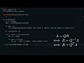 QR decomposition with Gram-Schmidt in Python
