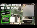 ASUS X555Q SSD RAM Upgrade Disassembly and Cleaning Tutorial