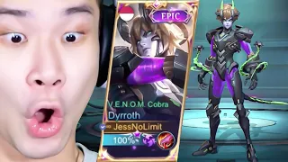 Download Skin Terbaru V.E.N.O.M Dyrroth Kualitas Rp1,000,000 - Mobile Legends MP3