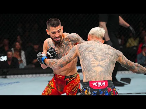Video Thumbnail: Ilia Topuria Knocks Out Charles Oliveira 👊 | UFC 317