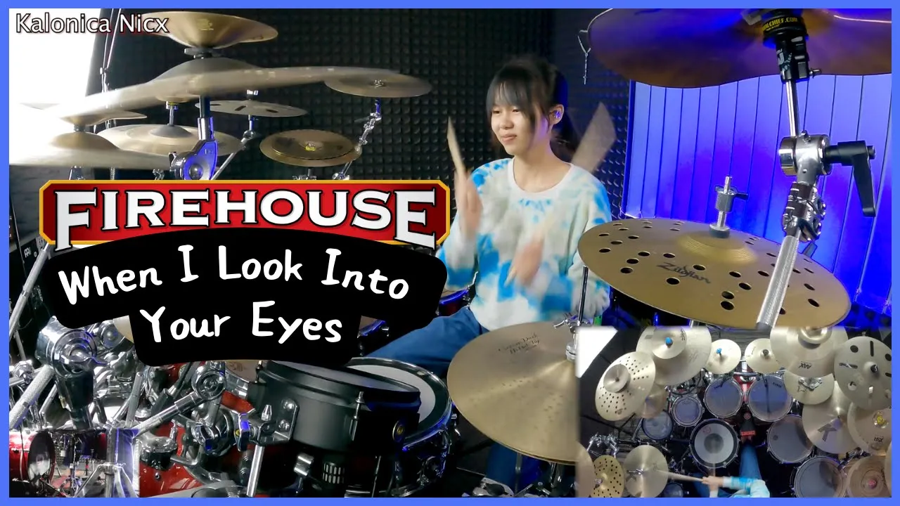 Firehouse - When I Look Into Your Eyes || Drum Cover by KALONICA NICX