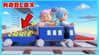 Aku Dan Adiku Anterin Anak Sekolah Noob Pakai Cart Ride Di Roblox ft @Shasyaalala