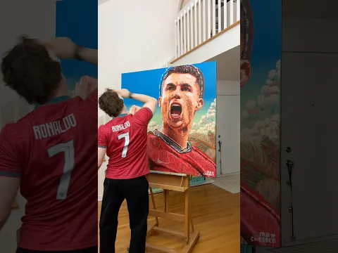 Painting Ronaldo in Pop Art ⚽️🎨