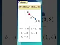 Calculate the Euclidean distance between two points Vector Distances