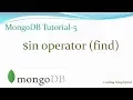 MongoDB Tutorial - 5 in operator find these values in db for a field