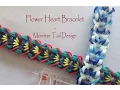 Flower Heart Bracelet - Monster Tail Design