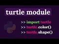 Python Turtle Graphics - Introduction shape color