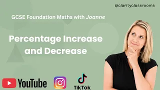 How to Calculate Percentage Increase and Decrease GCSE Maths Clarity Classrooms