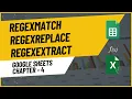 REGEXMATCH REGEXREPLACE REGEXEXTRACT functions with job-life examples Chapter 4 GoogleSheets