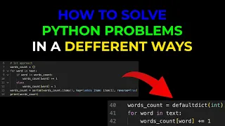 Word s count problem different approaches to solve in python