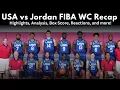 USA vs Jordan FIBA World Cup Post-Game Recap and Analysis
