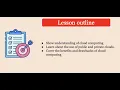 Lesson 11 - Cloud computing