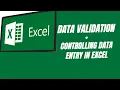 Excel Data Validation How to Control Data Entry in Excel 2016 SkillVercity