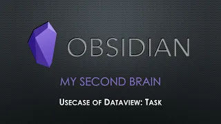 Obsidian Tutorial - Usecase of Dataview Task