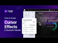 How to Give Cursor Effects on Elementor WordPress Website