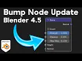Important Bump Node Change in Blender 4 5