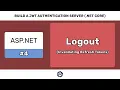 Logout Refresh Token Invalidation - BUILD A JWT AUTHENTICATION SERVER ASP NET CORE