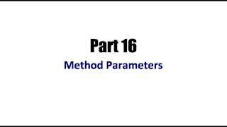 Learn Java Tutorial for Beginners Part 16 Method Parameters