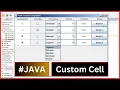 Java - Create JTable With RadioButton CheckBox ComboBox Spinner TextField and Button Columns