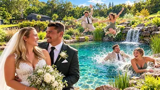 A Natural Swim Pond Perfect For Wedding Day!