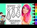 Coloring Happy Father s Day Neckties Coloring Page Ohuhu Art Markers