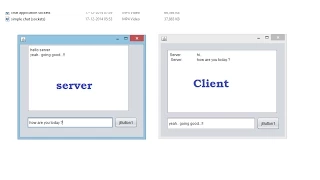 chat application using java sockets with GUI