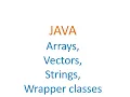 Arrays Vectors Strings Wrapper classes