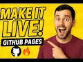 How to Host Your GitHub Code LIVE in 2 Minutes GitHub Pages Tutorial