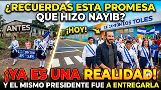 ¿RECUERDAS ESTO? 🚨 Asi llegó Nayib Bukele hasta un cantón a entregar una promesa que habia hecho.