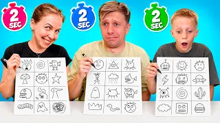✏️ Нарисуй За 2 Секунды ! Самый быстрый Drawing Challenge!