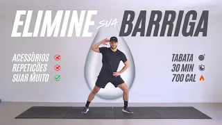 Treino tabata de 30 minutos para Gastar 700 calorias e queimar gordura - fácil e eficaz
