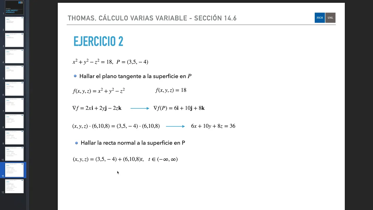 Planos tangentes y diferenciales - Parte I