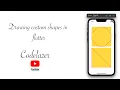 Drawing custom shapes including triangle square trapezium and others using custom painter in flutter