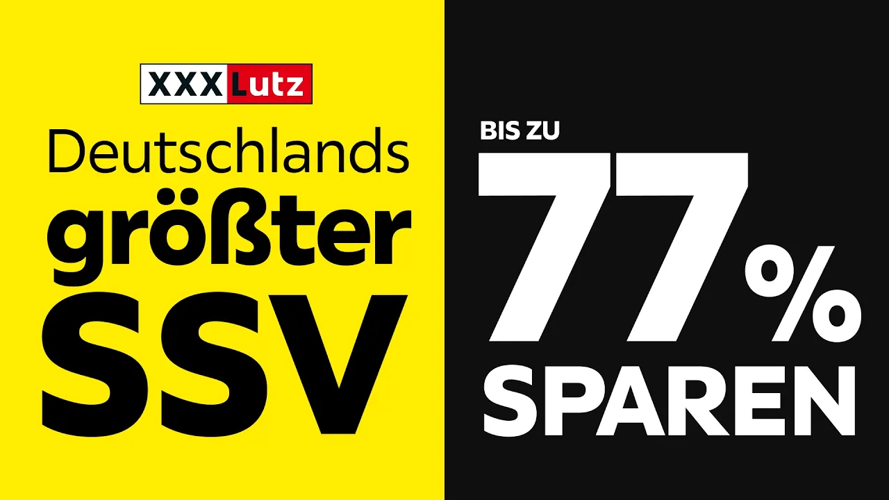 XXXLutz Deutschland — XXXLutz - Deutschlands größter SSV (YouTube video ad)