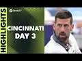 Djokovic Returns Zverev Jodar Paul Feature Cincinnati 2026 Day 3 Highlights