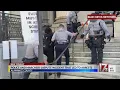 Police and protesters differ on events in Graham arrests pepper spraying