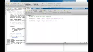 Using the Input Function in MATLAB - How To Ep 37