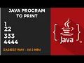 java program to print 1 22 333 4444
