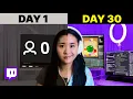 How much can you grow on Twitch in 30 days