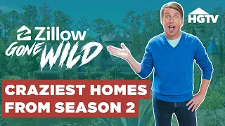 The WILDEST Homes From Season 2 - Full Episode Compilation Zillow Gone Wild HGTV
