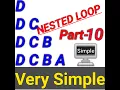 Printing pattern part 10 Nested loop part 10