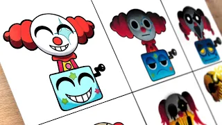 Drawing Sprunki Clown Phase 1 To Phase 6 ( Incredibox Sprunki x Roblox Wonderland )