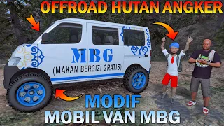 BOCIL MODIF MOBIL VAN MBG JADI MONSTER OFFROAD HUTAN ANGKER - GTA 5 BOCIL MODIF