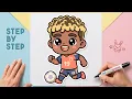 How to Draw a Cute Lamine Yamal - Easy Step by Step