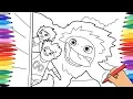 ABOMINABLE 2019 COLORING PAGES FOR KIDS - EVEREST YETI YI AND JIN COLORING AND DRAWING