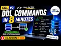 DDL Commands in SQL CREATE ALTER DROP TRUNCATE Explained SQL Tutorial Hindi